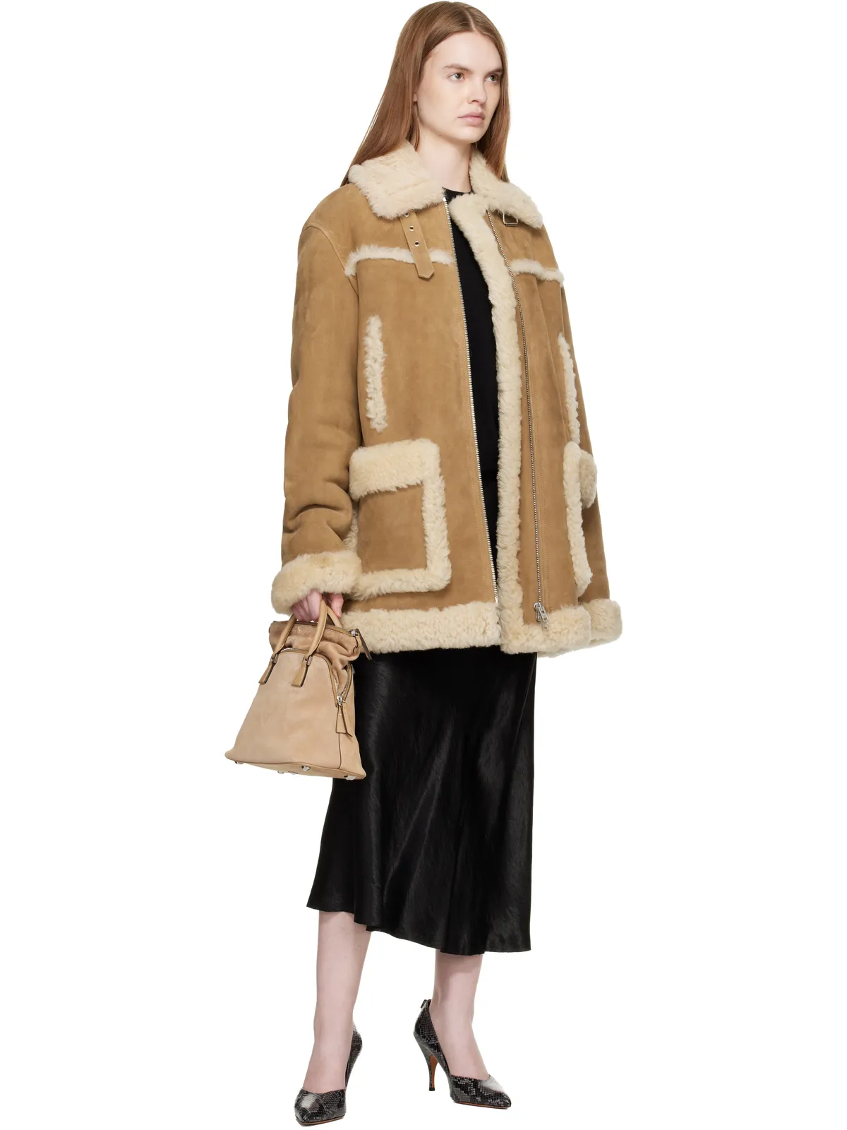 Maison Margiela Caban シアリングコート - 画像4