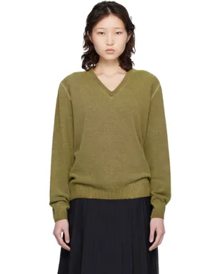 Maison Margiela バージンウール Vネックセーター - サムネイル1