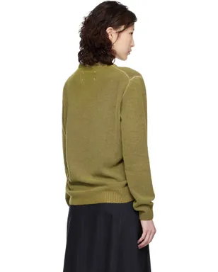 Maison Margiela バージンウール Vネックセーター - サムネイル3