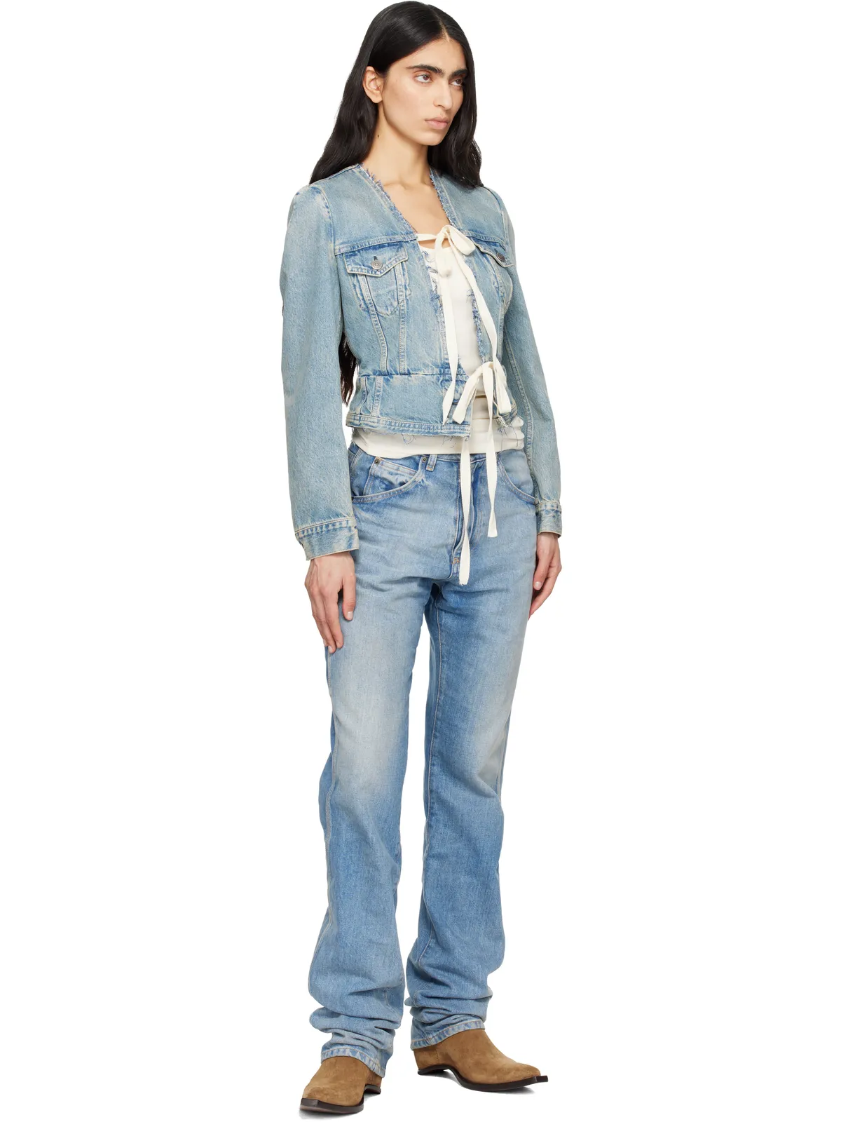 Maison Margiela Heel-Less Western チェルシーブーツ - 画像5