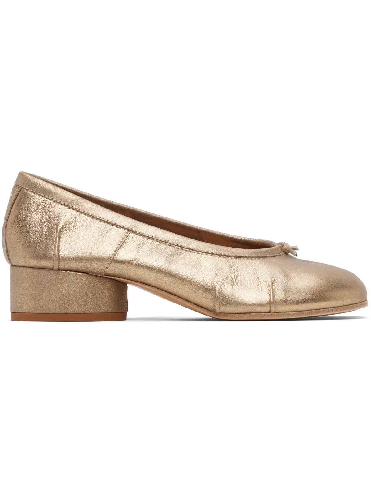 Maison Margiela ゴールド Tabi New Ballerina ヒール - 画像1
