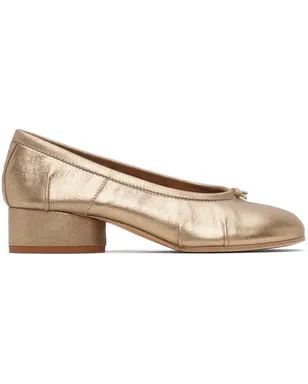 Maison Margiela ゴールド Tabi New Ballerina ヒール - サムネイル1