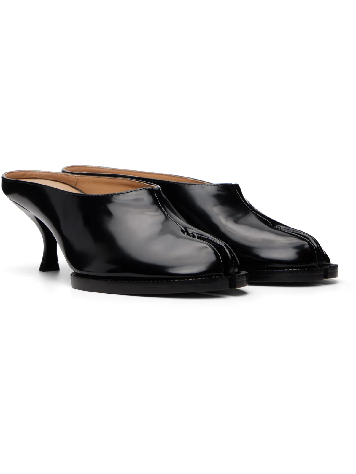 Maison Margiela ブラック Tabi City Evening Mule ヒール - 画像4