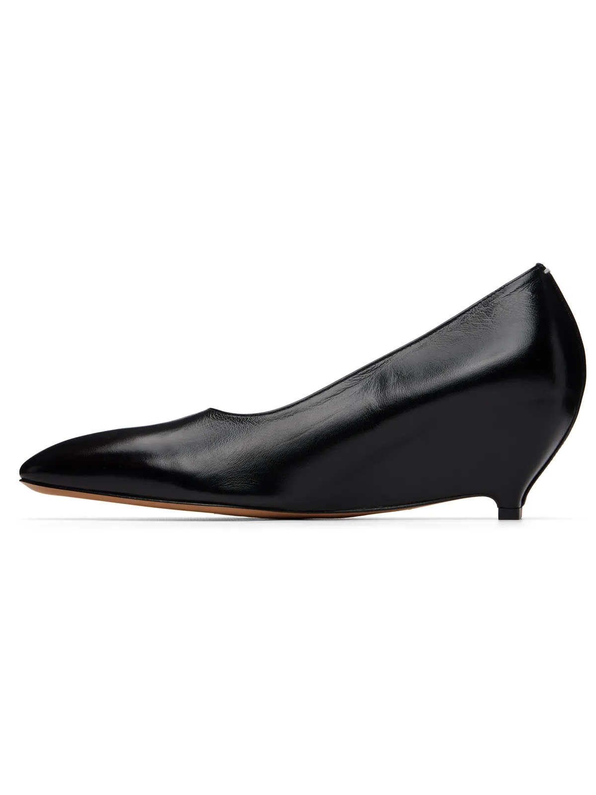 Maison Margiela ブラック Heel-Less Kitten Pump ヒール - 画像3