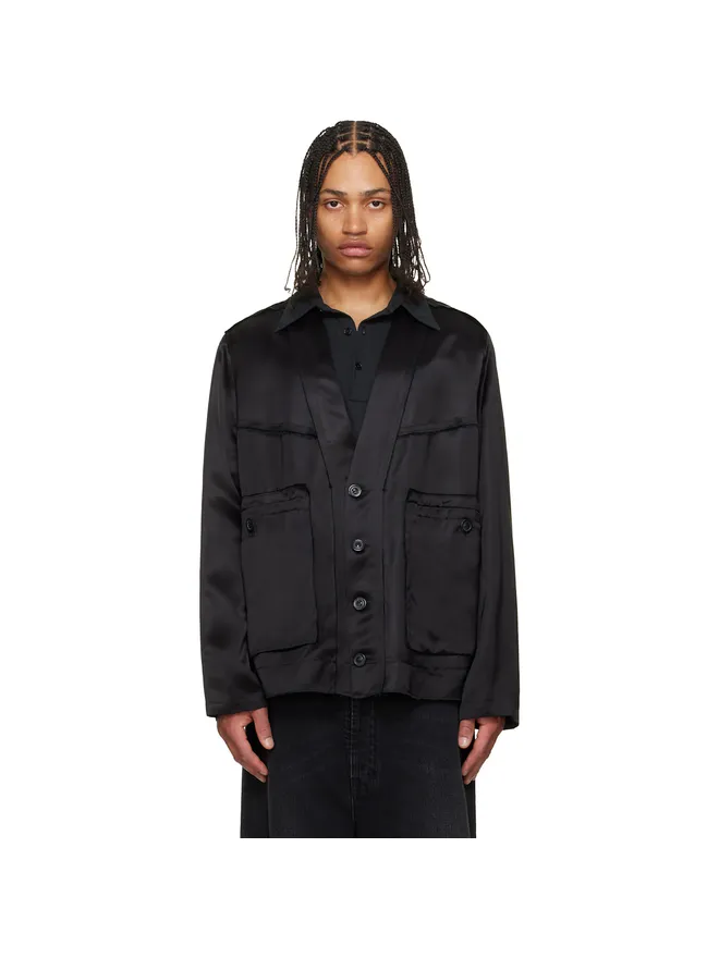 Maison Margiela Maison Margiela パッチワーク サテン ジャケットの商品画像