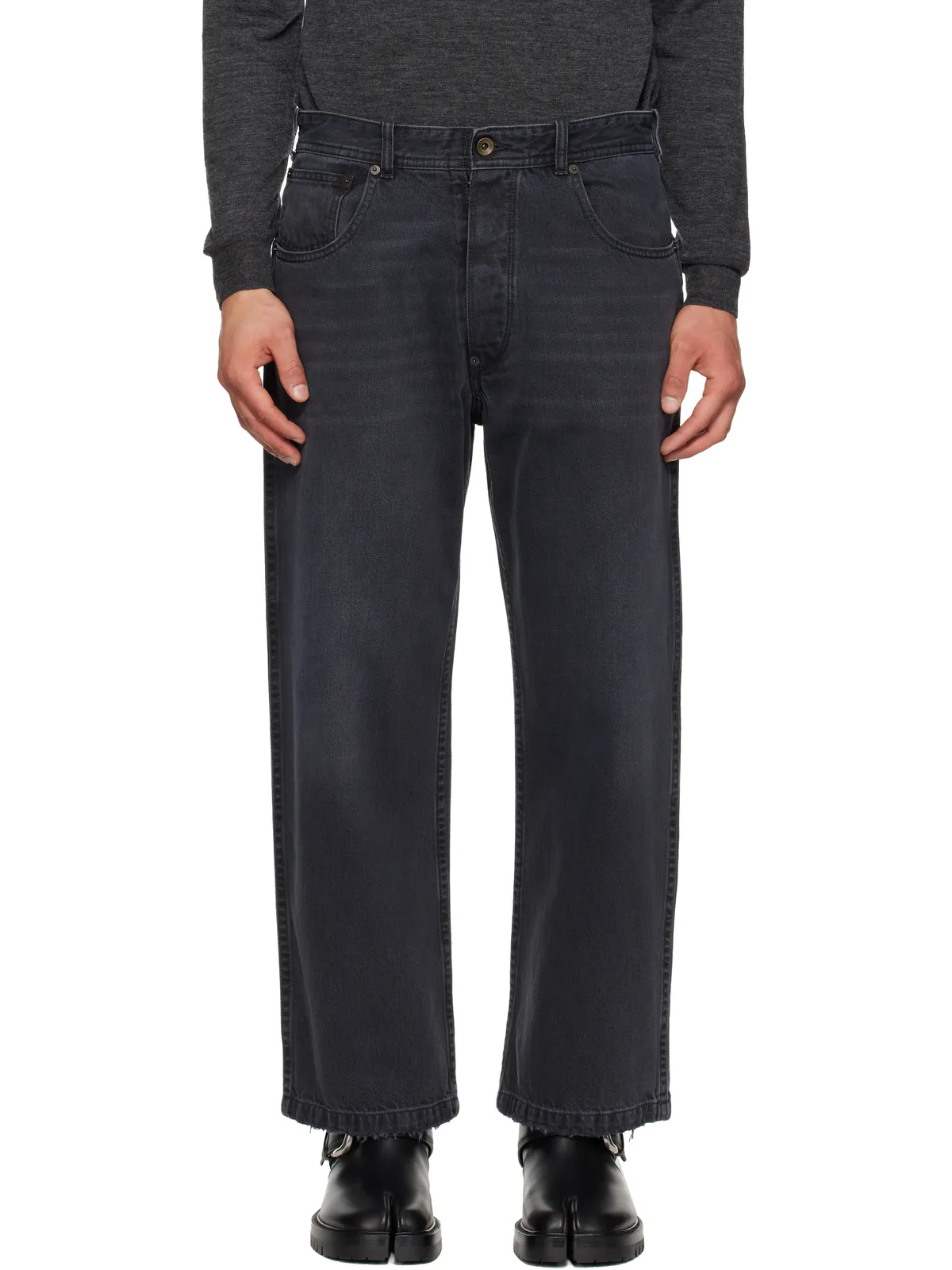 Maison Margiela ストレートレッグ クロップドジーンズ - 画像1