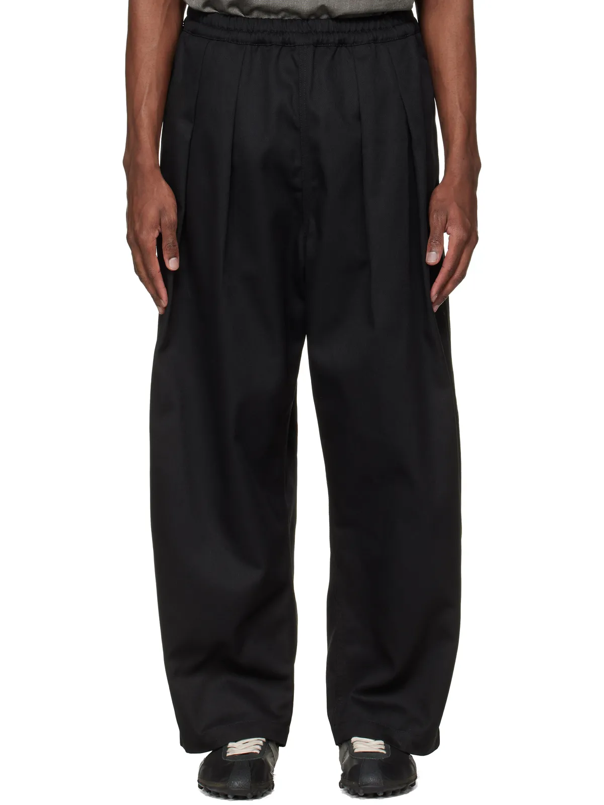 Maison Margiela Dropped-Rise コットン トラウザーズ - 画像1