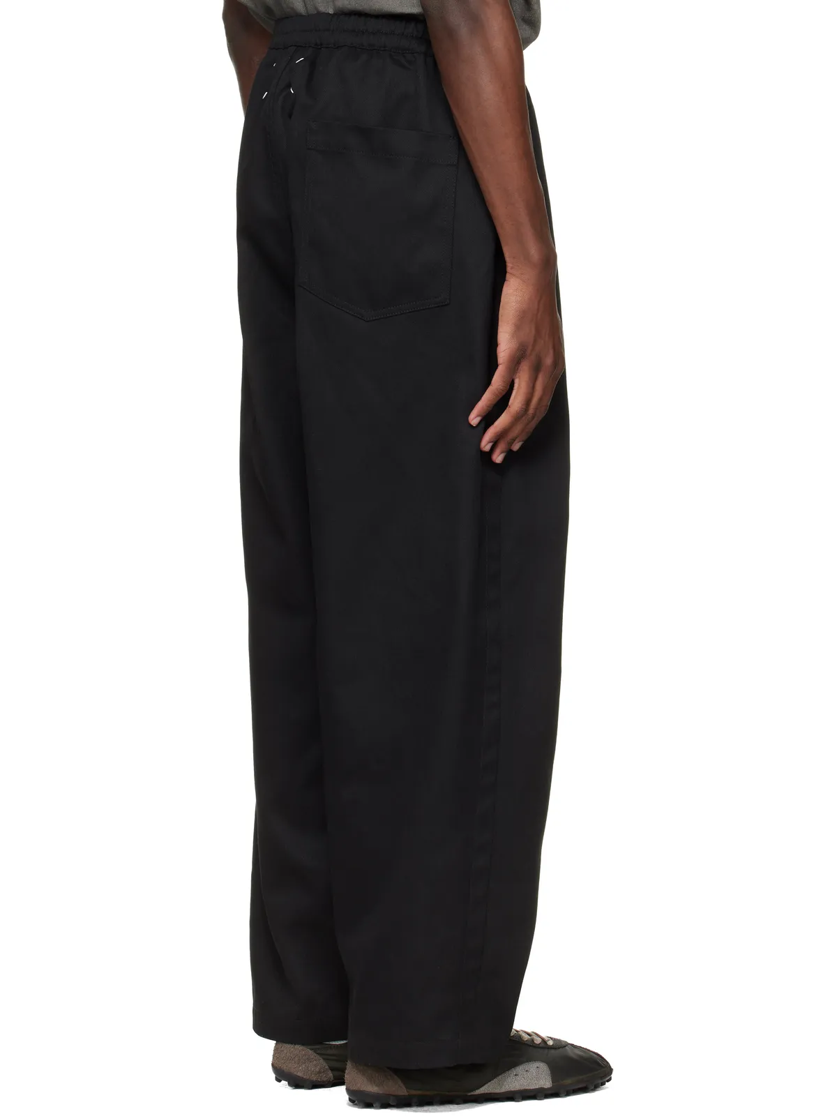 Maison Margiela Dropped-Rise コットン トラウザーズ - 画像3