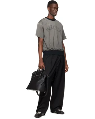 Maison Margiela Dropped-Rise コットン トラウザーズ - サムネイル4