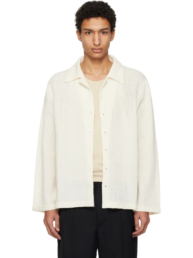 Maison Margiela Maison Margiela テクスチャード 長袖 シャツの商品画像