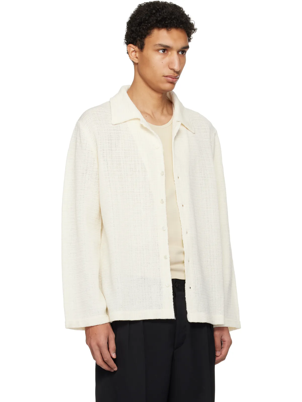 Maison Margiela テクスチャード 長袖 シャツ - 画像2