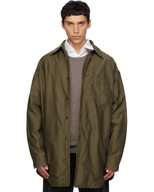 Maison Margiela パデッド コットンサテン シャツ - サムネイル1