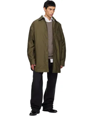 Maison Margiela パデッド コットンサテン シャツ - サムネイル4
