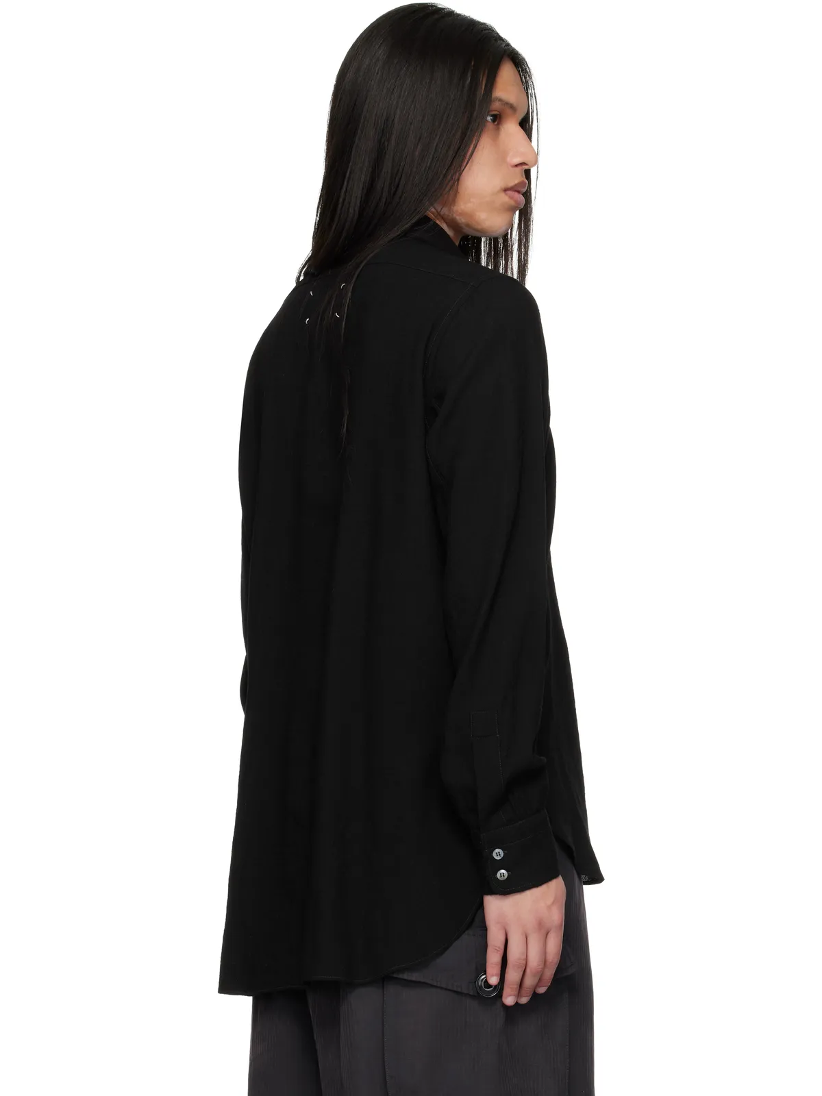 Maison Margiela バージンウール 長袖シャツ - 画像3