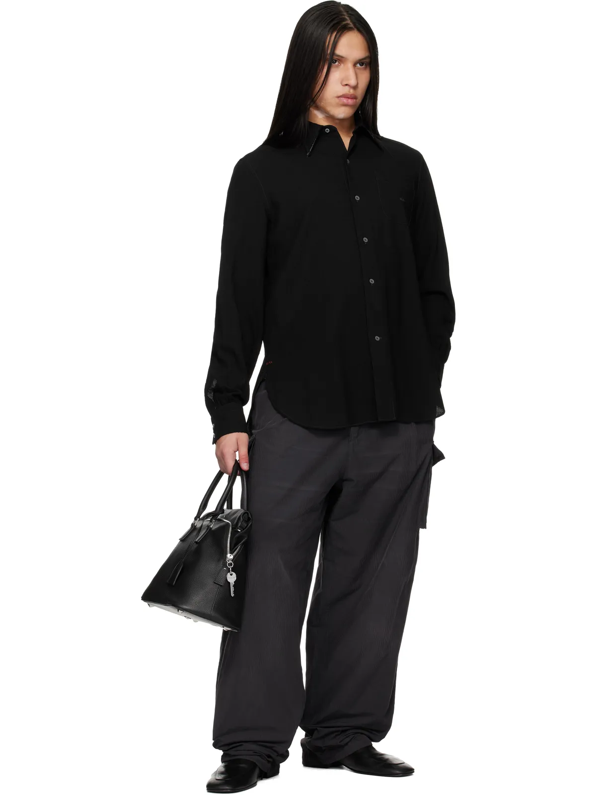 Maison Margiela バージンウール 長袖シャツ - 画像4