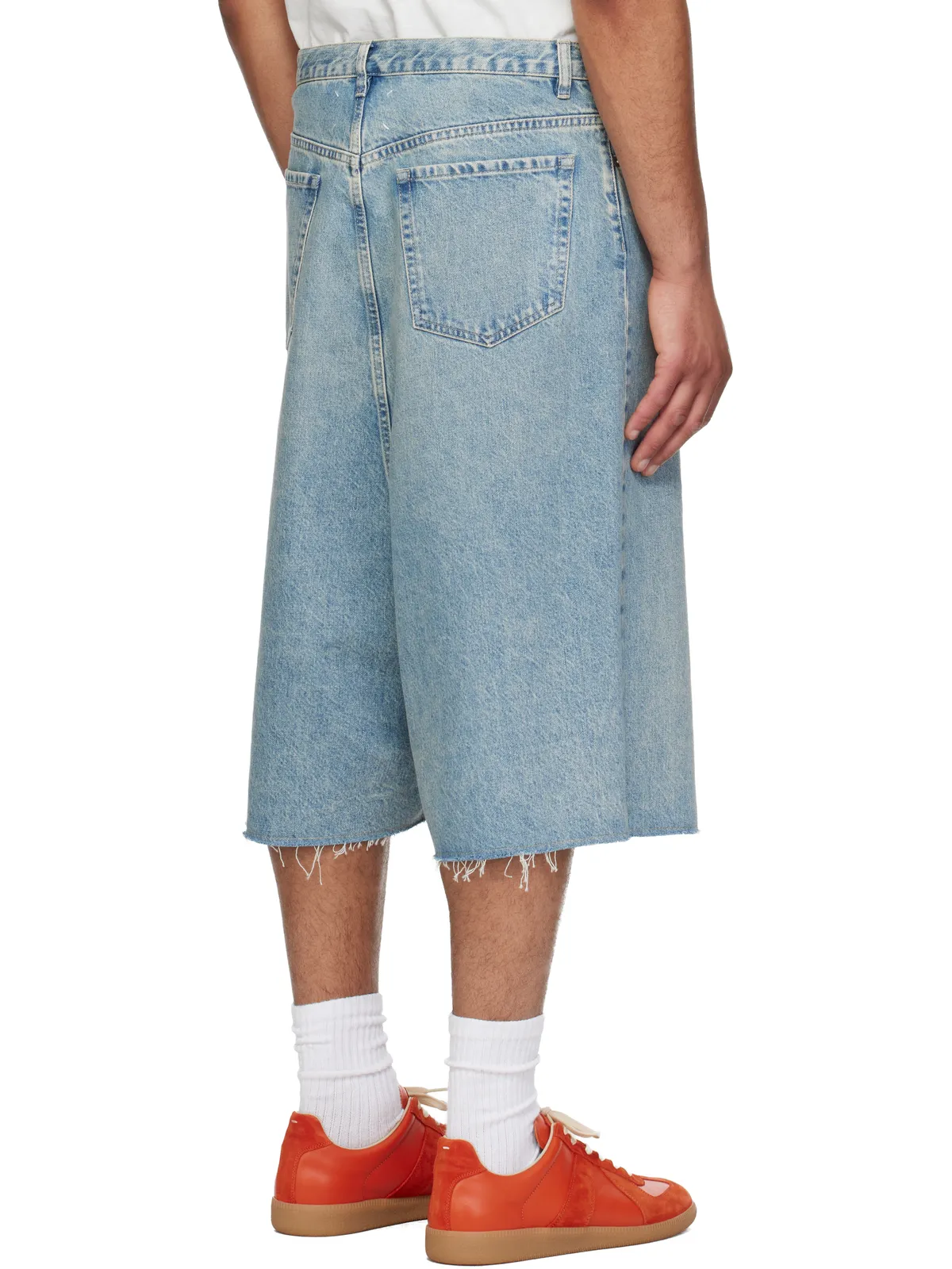 Maison Margiela Dropped-Rise デニム バミューダショーツ - 画像3