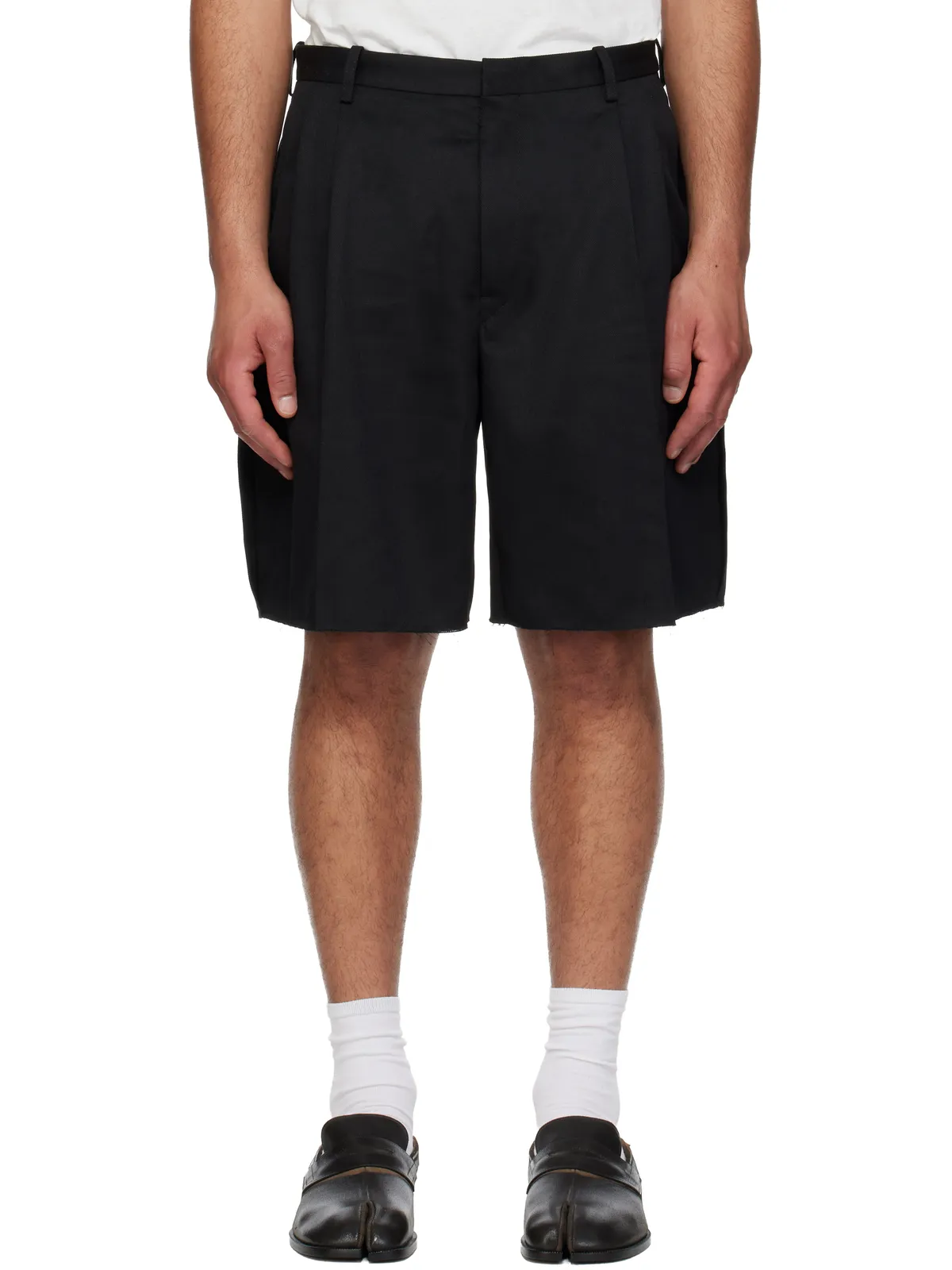 Maison Margiela コットン テーラード ショートパンツ - 画像1