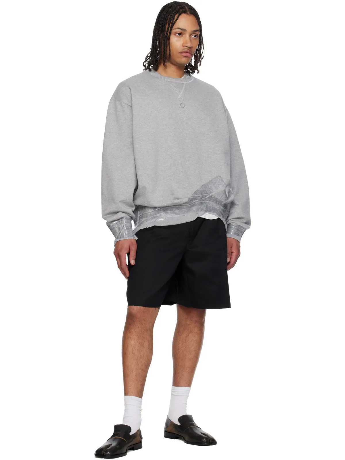Maison Margiela コットン テーラード ショートパンツ - 画像4