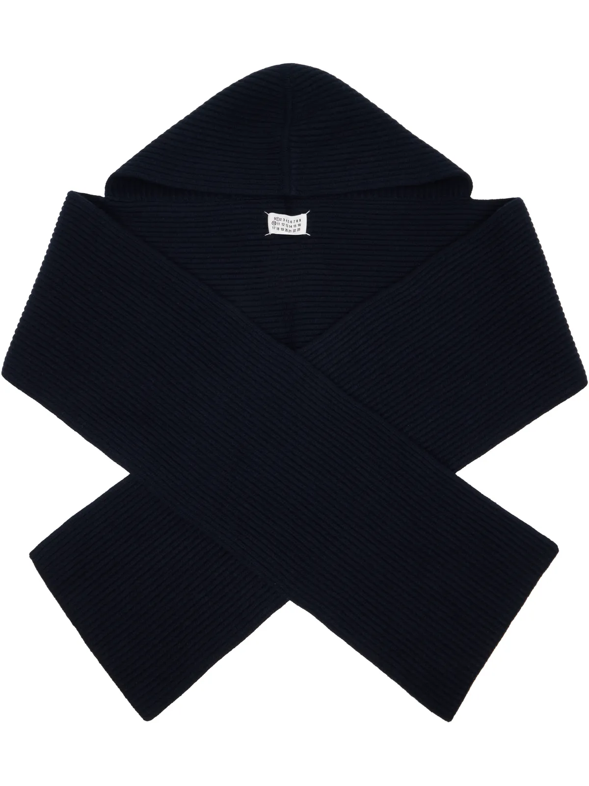 Maison Margiela ウール フード付きマフラー - 画像1
