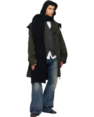 Maison Margiela ウール フード付きマフラー - サムネイル3