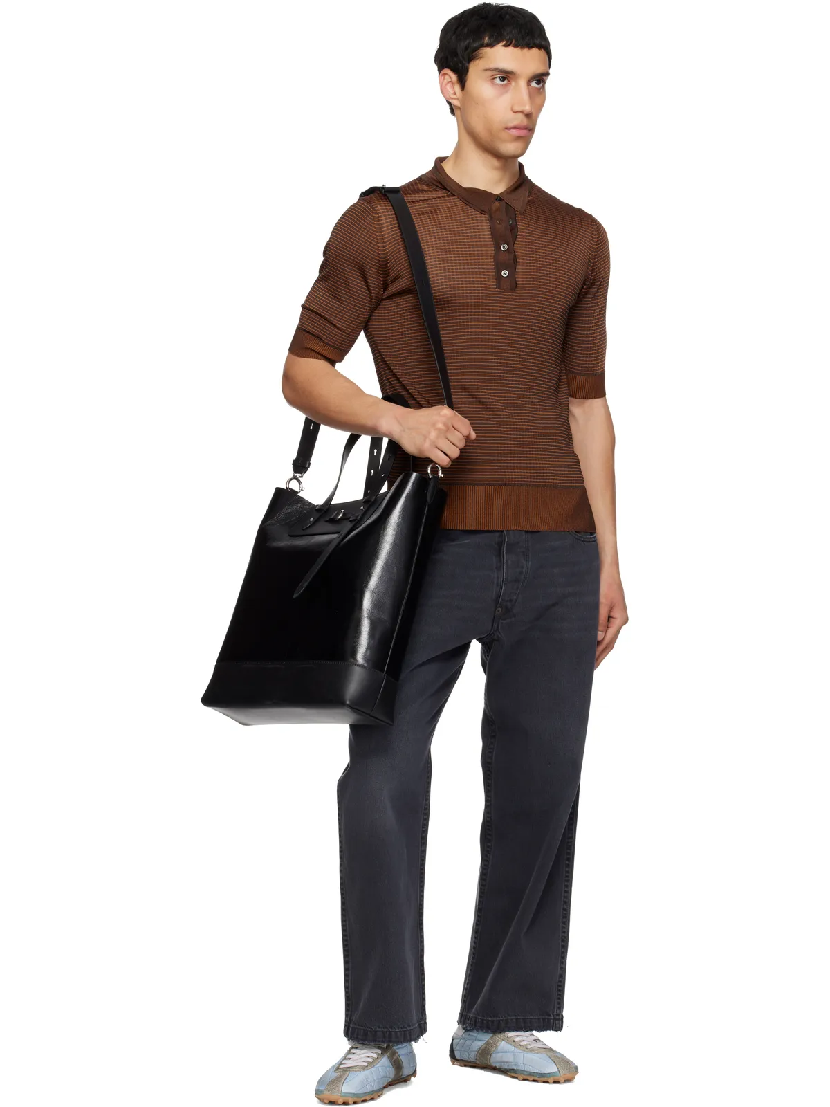 Maison Margiela Vertical Belt トートバッグ - 画像4
