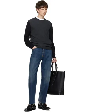 Maison Margiela ツートーン ウール セーター - サムネイル4