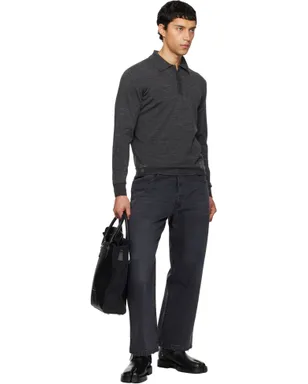 Maison Margiela パッチワーク ニットポロシャツ - サムネイル4