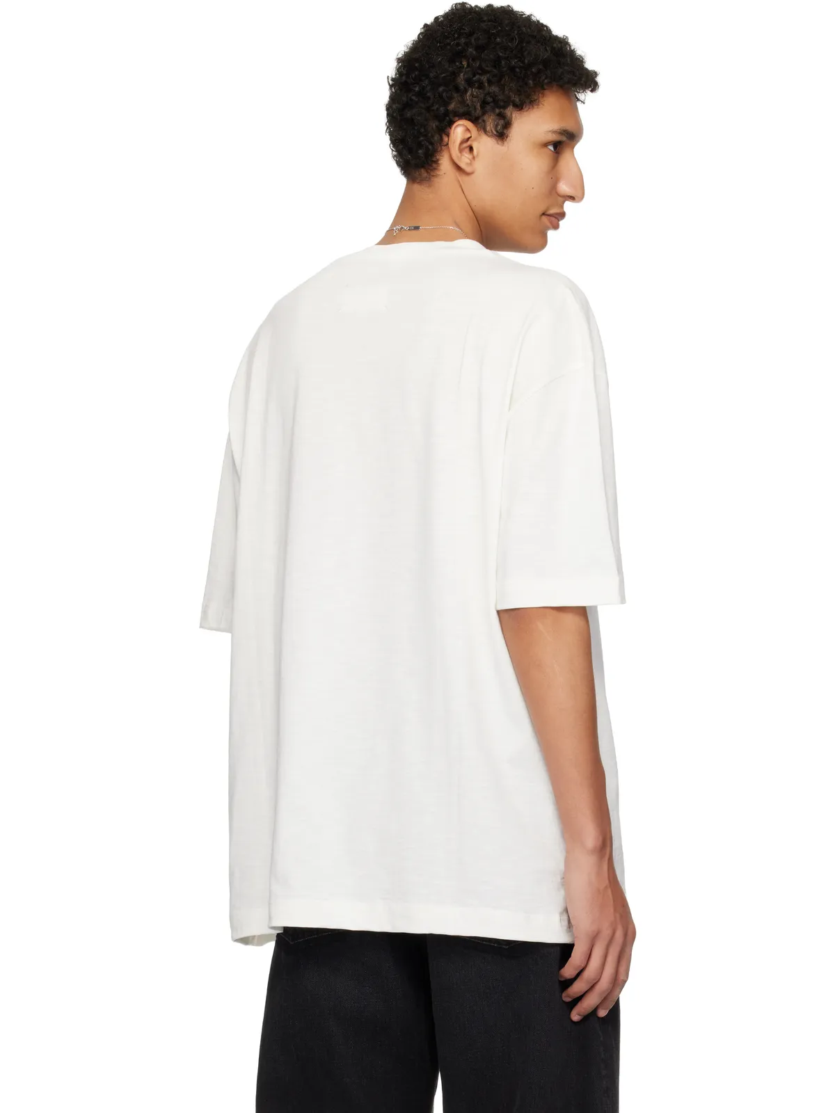 Maison Margiela ロゴ刺繍 Tシャツ - 画像3