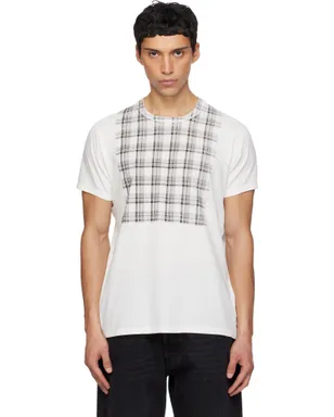 Maison Margiela チェック パネル コットン Tシャツ - サムネイル1