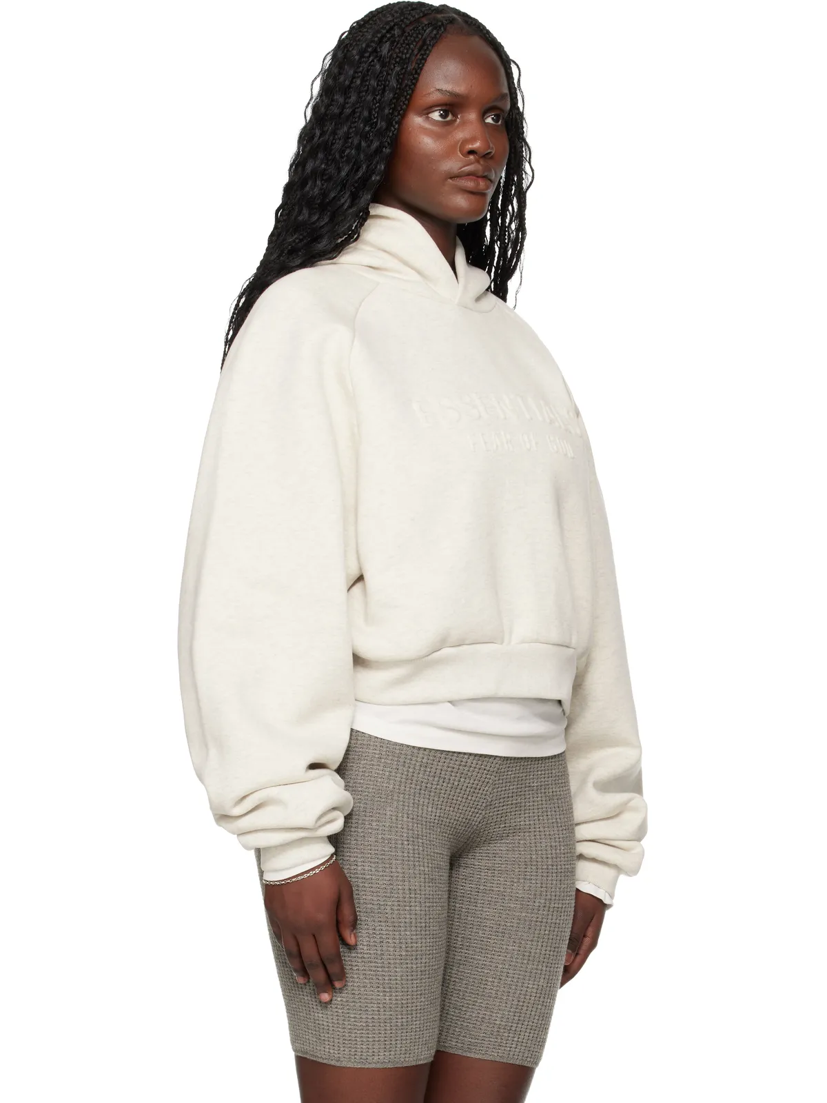 Fear of God ESSENTIALS Holiday Embossed 90s ラグラン フーディ - 画像2