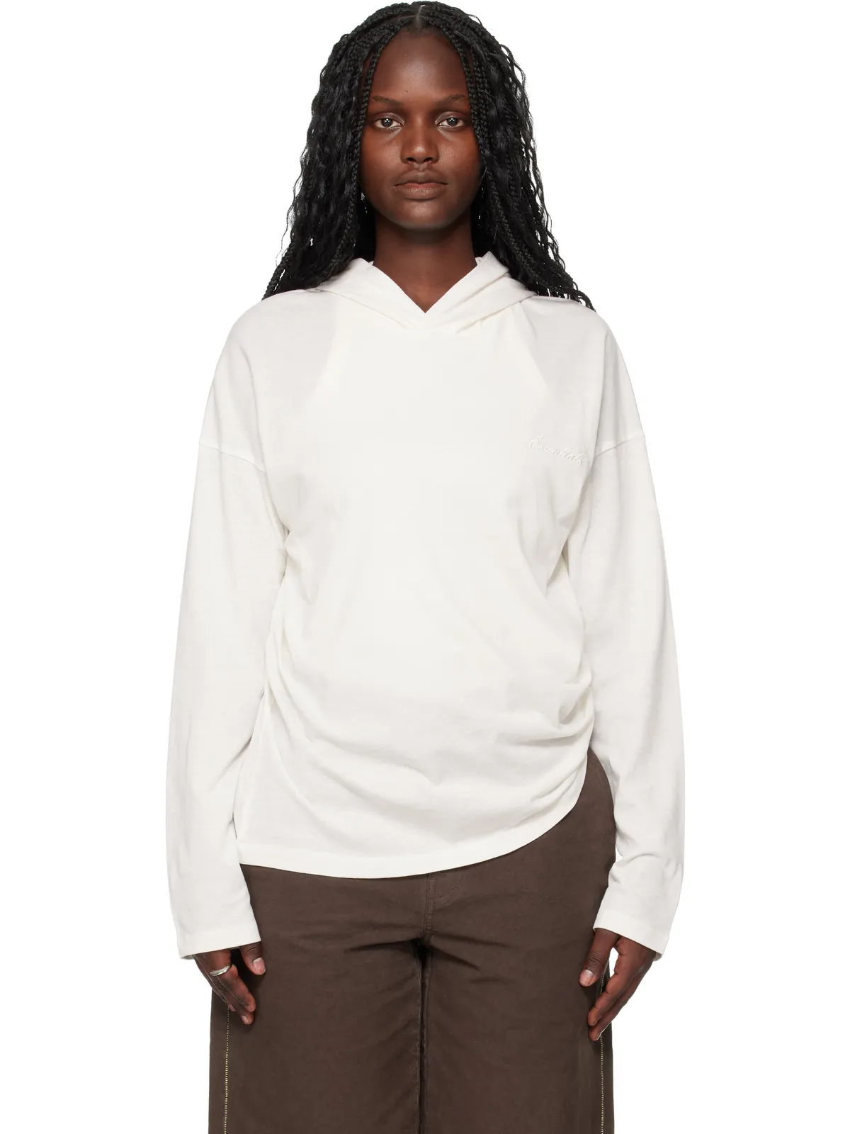 Fear of God ESSENTIALS Holiday Embroidered Classic Fit 長袖 フーディ - 画像1