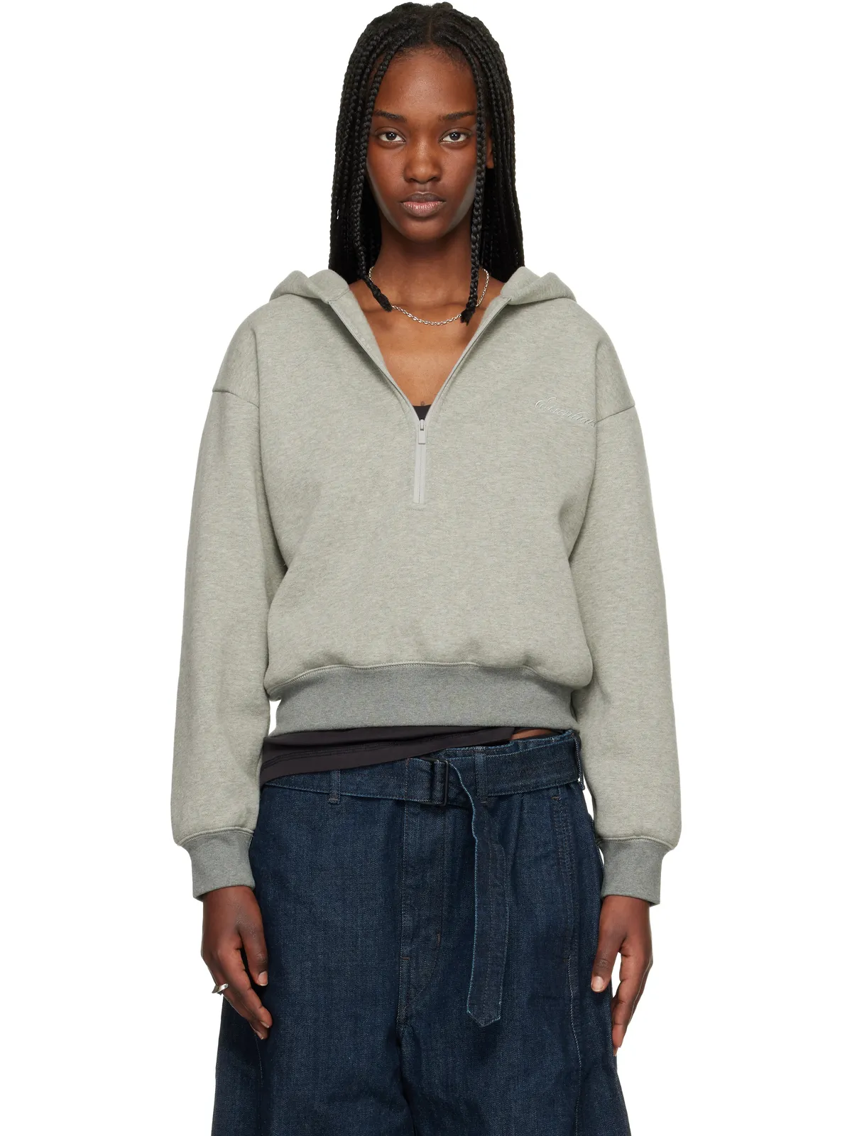 Fear of God ESSENTIALS Signature Classic ハーフジップ フーディ - 画像1