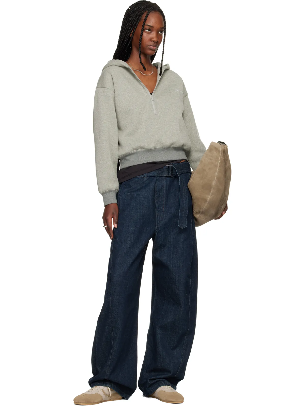 Fear of God ESSENTIALS Signature Classic ハーフジップ フーディ - 画像4