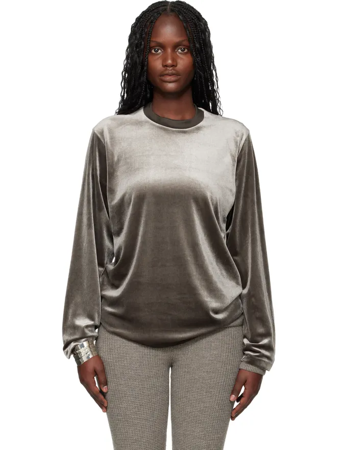 Fear of God ESSENTIALS Fear of God ESSENTIALS Holiday Classic ベロア 長袖Tシャツの商品画像