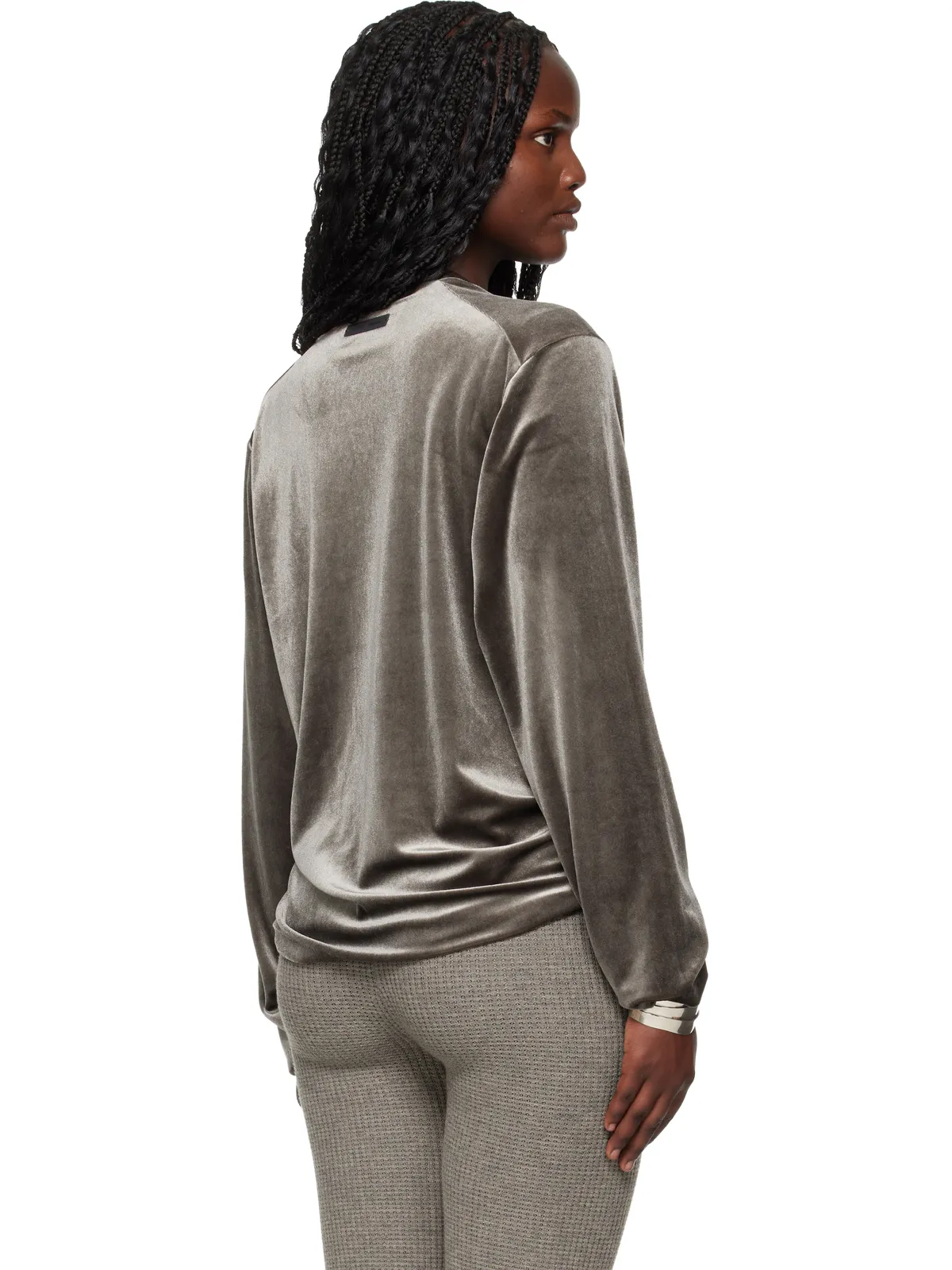 Fear of God ESSENTIALS Holiday Classic ベロア 長袖Tシャツ - 画像3