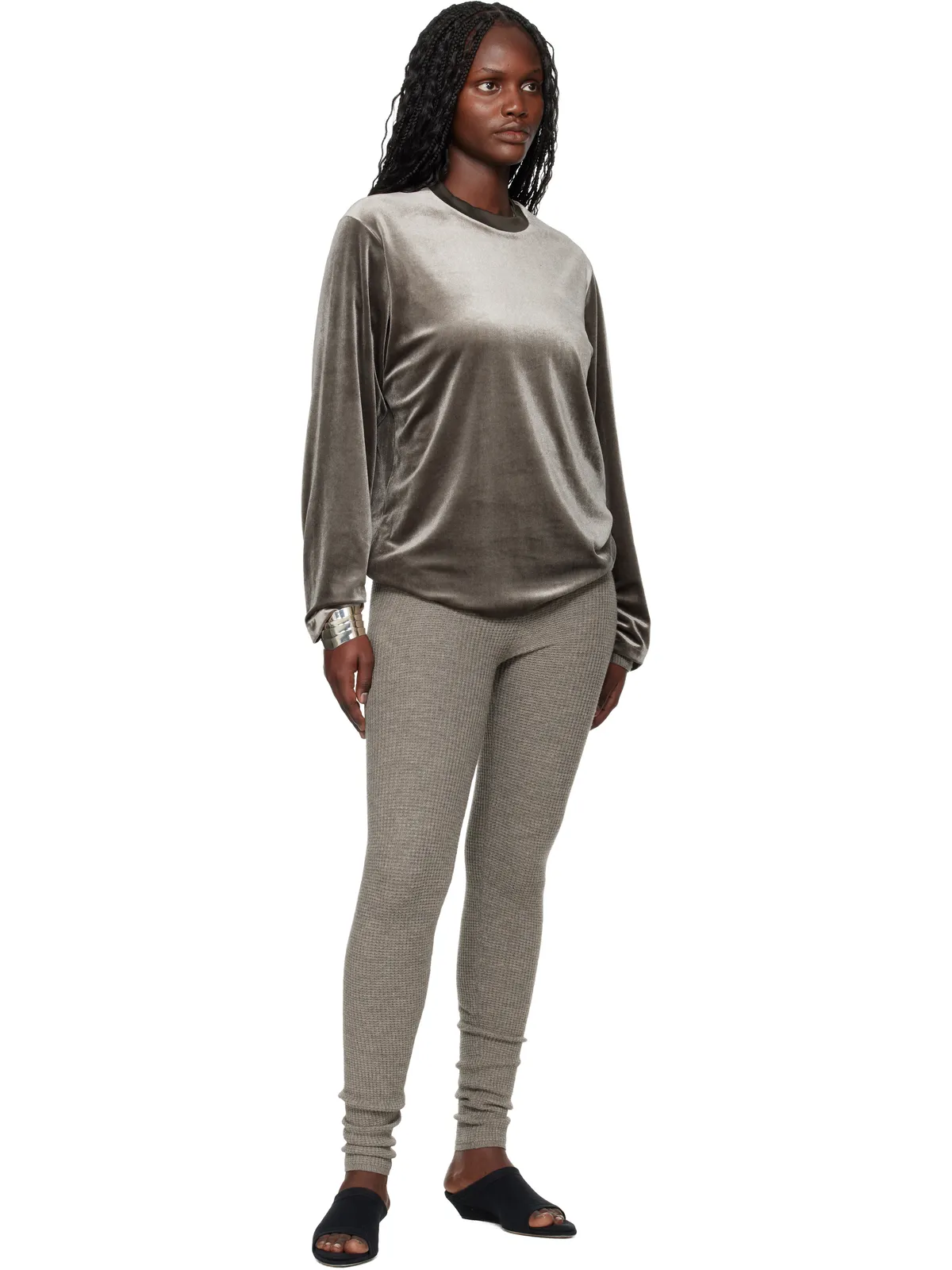 Fear of God ESSENTIALS Holiday Classic ベロア 長袖Tシャツ - 画像4
