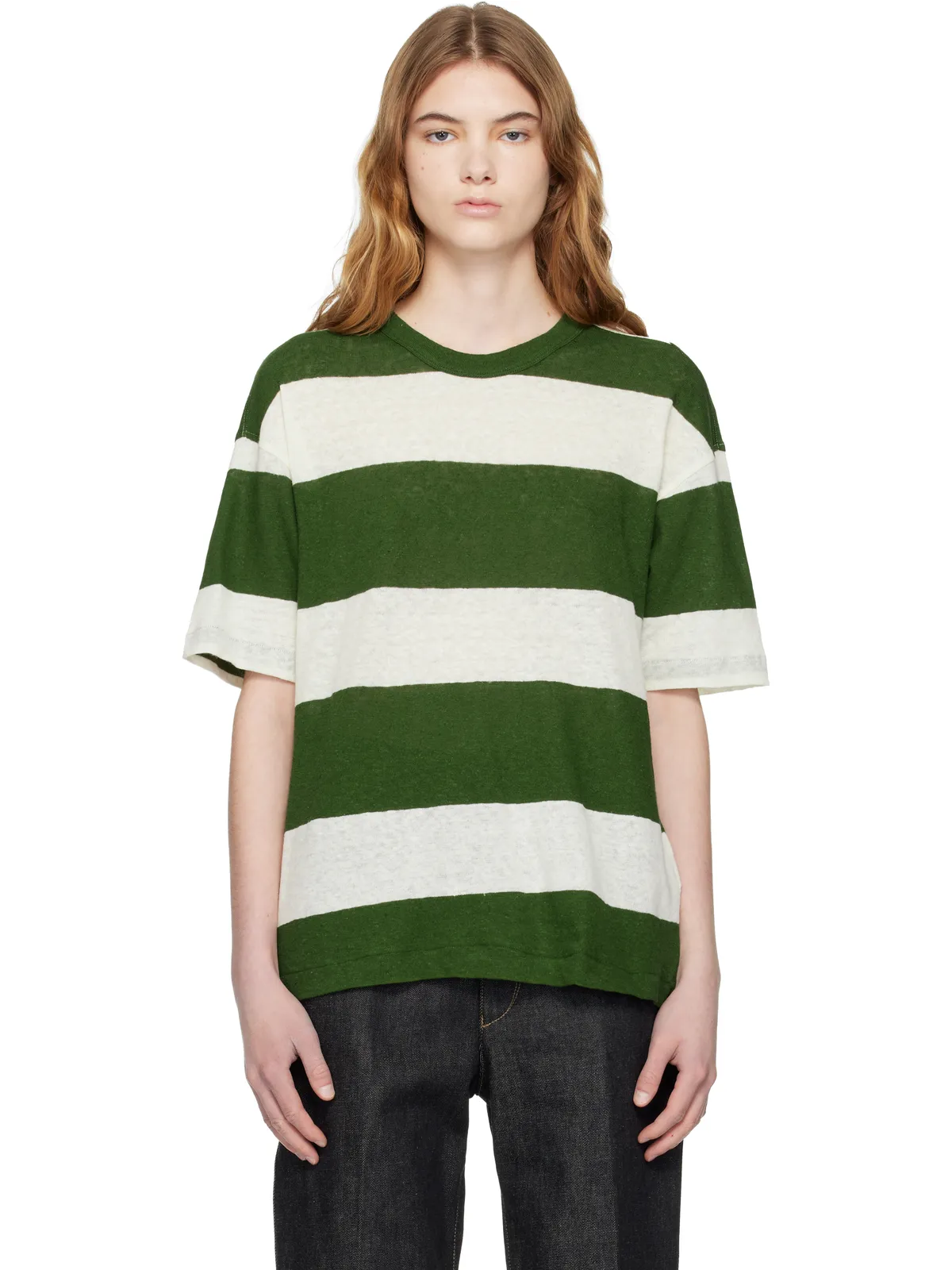 YMC Triple ボーダー Tシャツ - 画像1