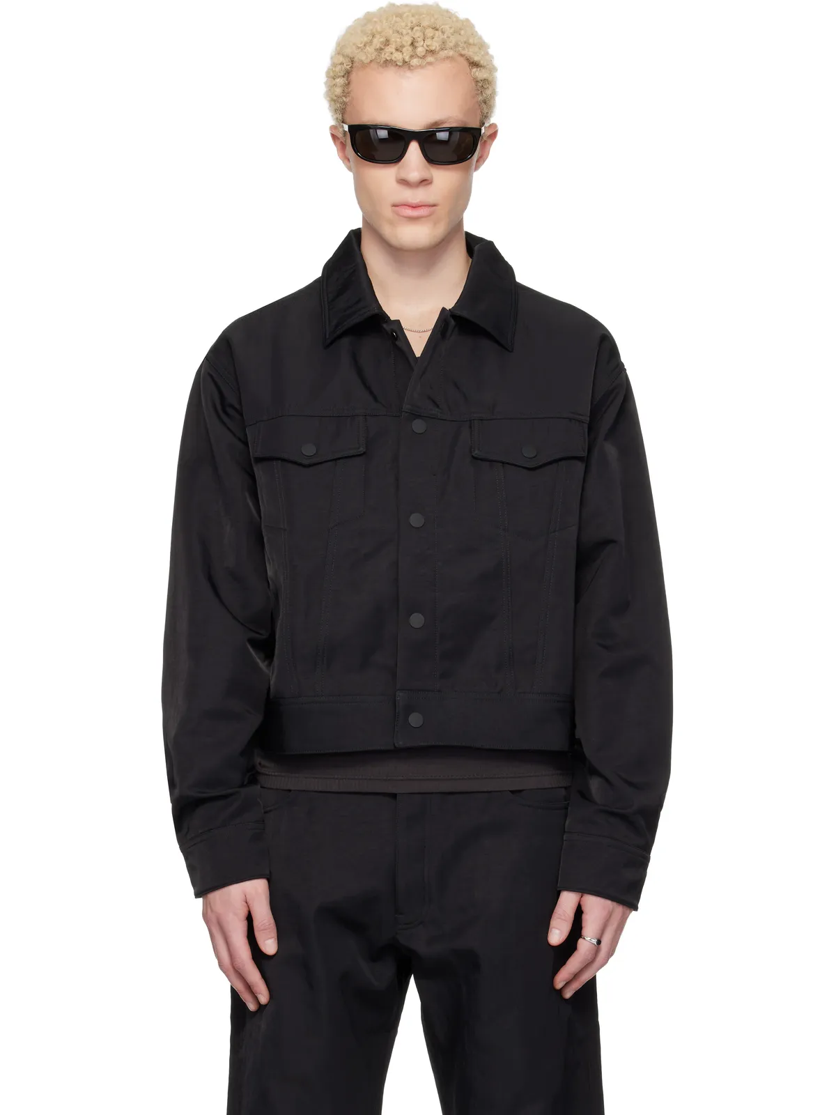 Fear of God ESSENTIALS Textured Nylon トラッカージャケット - 画像1