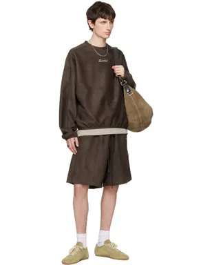 Fear of God ESSENTIALS Signature Relaxed フェイクスエード ショートパンツ - サムネイル4