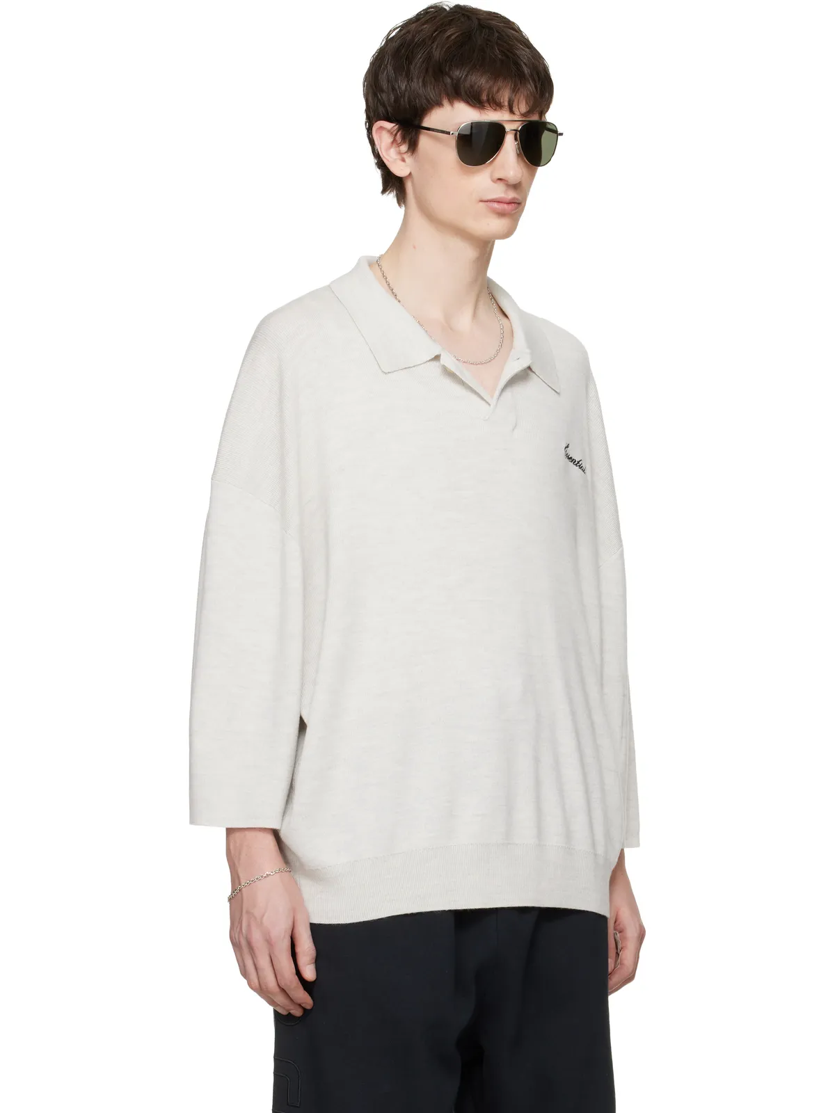 Fear of God ESSENTIALS Signature Three-Quarter Sleeve 90s ニットポロシャツ - 画像2