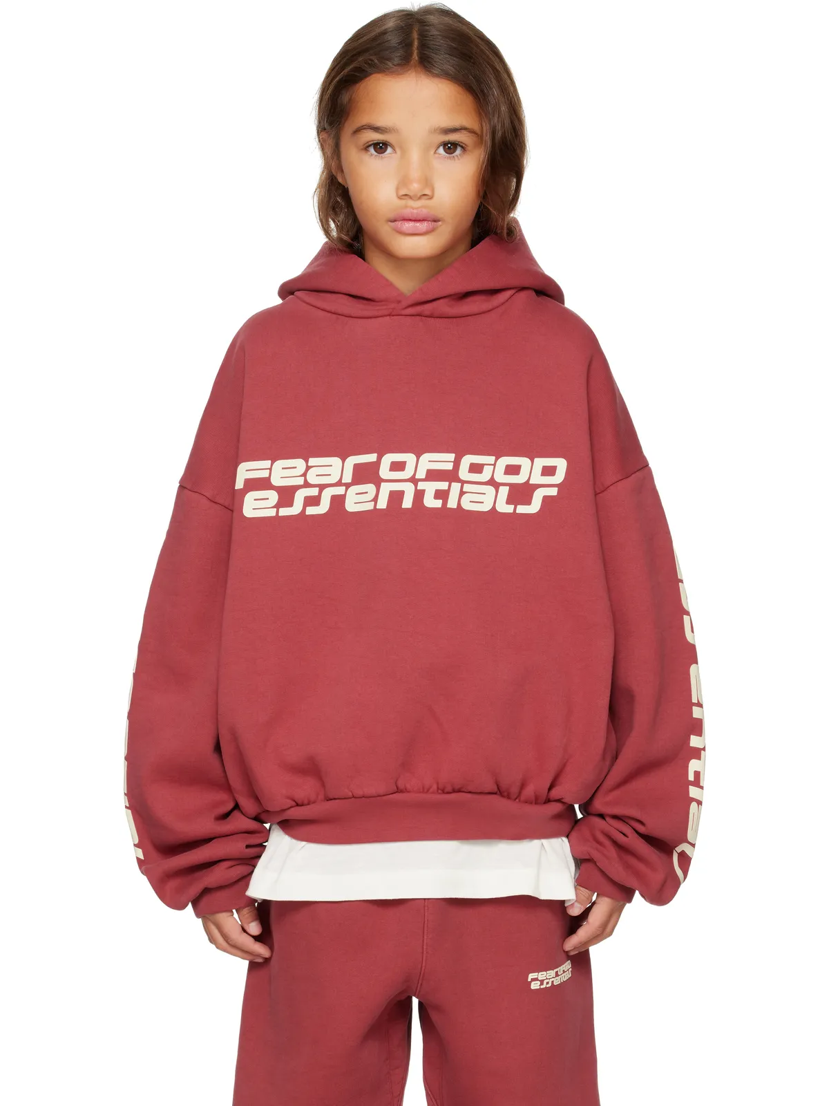 Fear of God ESSENTIALS キッズ｜ Holiday Embossed Classic フーディ - 画像1