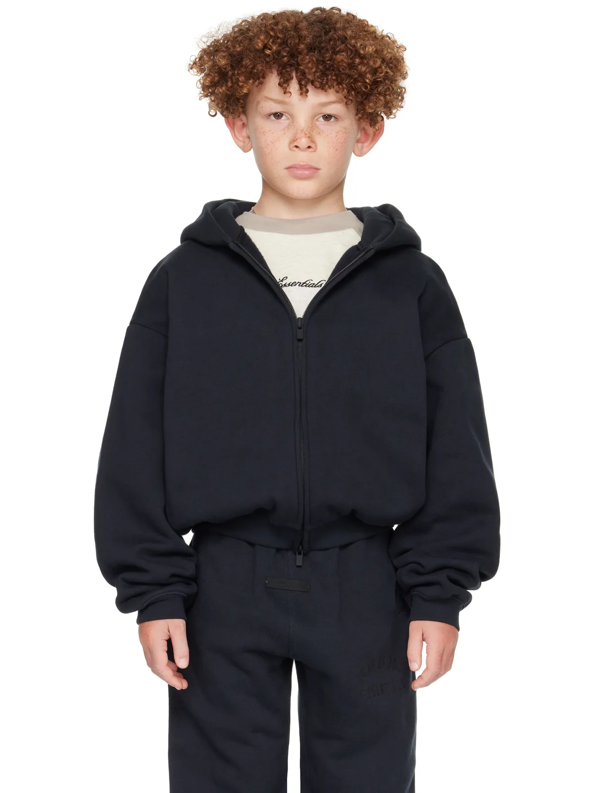 Fear of God ESSENTIALS キッズ｜ Classic フルジップ フーディ - 画像1