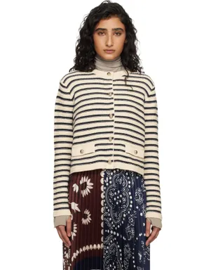 Weekend Max Mara ボーダー カーディガン - サムネイル1