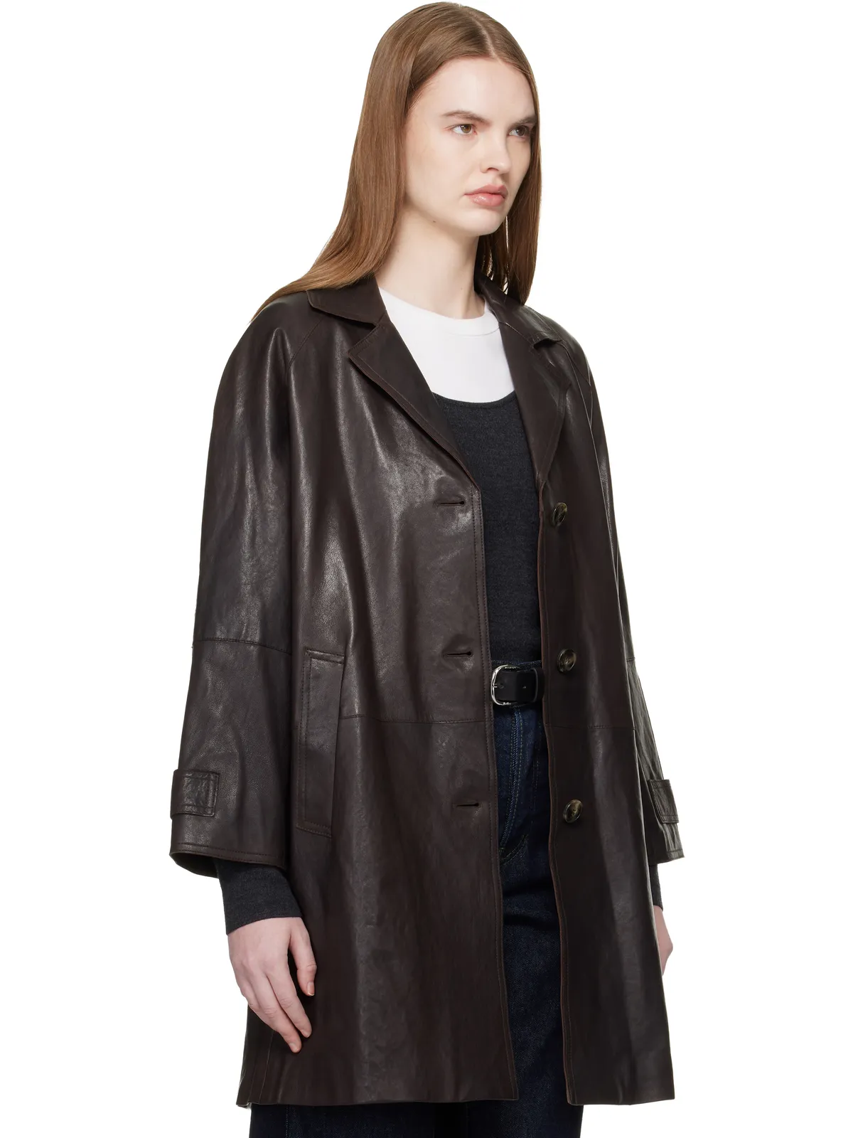 Weekend Max Mara Camino レザーコート - 画像2