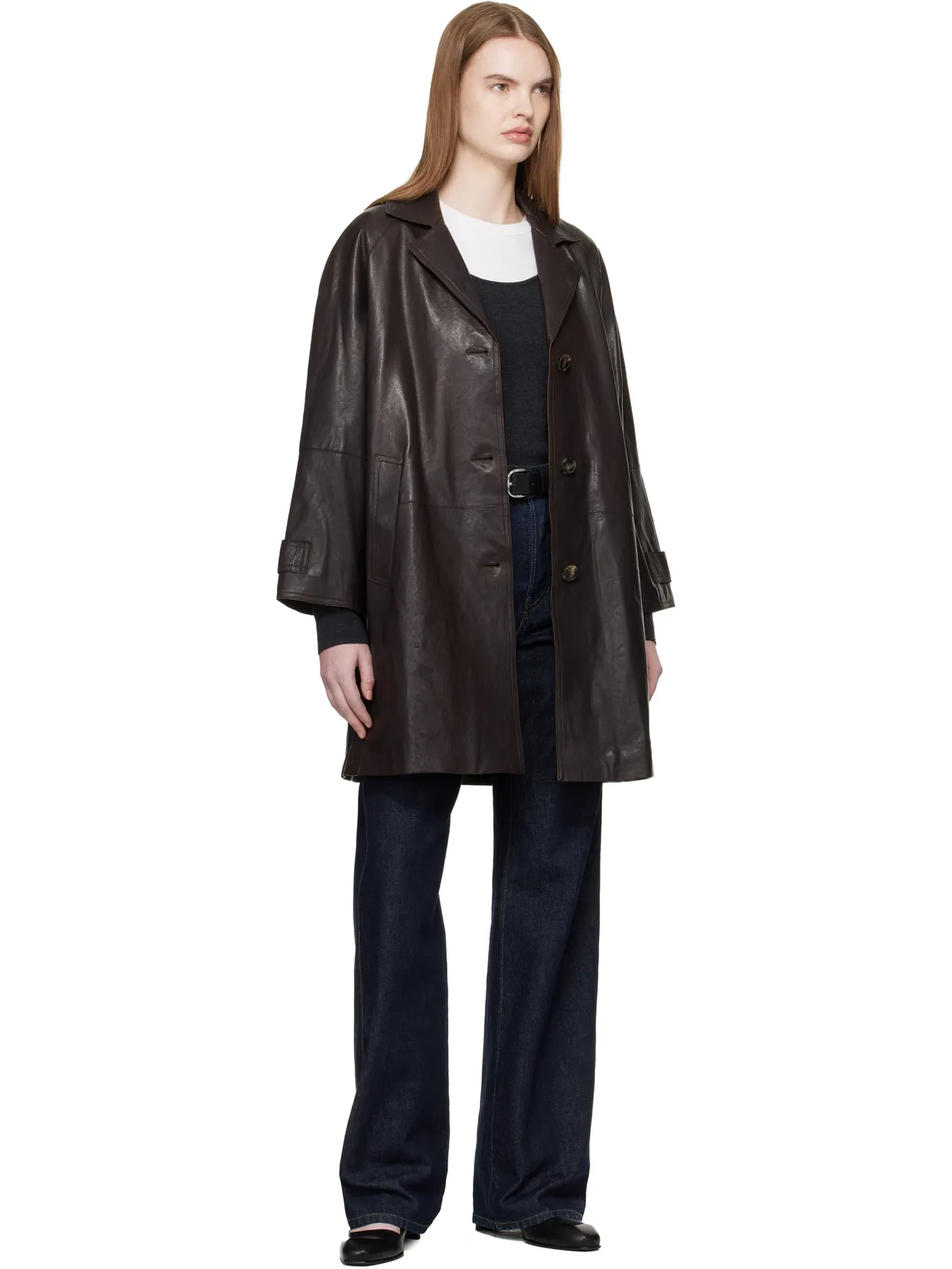 Weekend Max Mara Camino レザーコート - 画像4