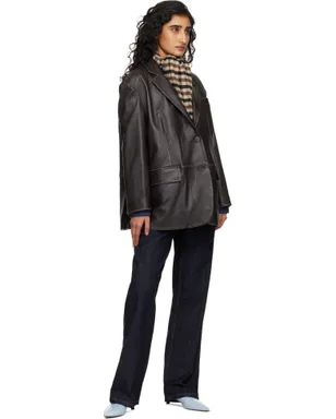 Weekend Max Mara Pila レザージャケット - サムネイル4