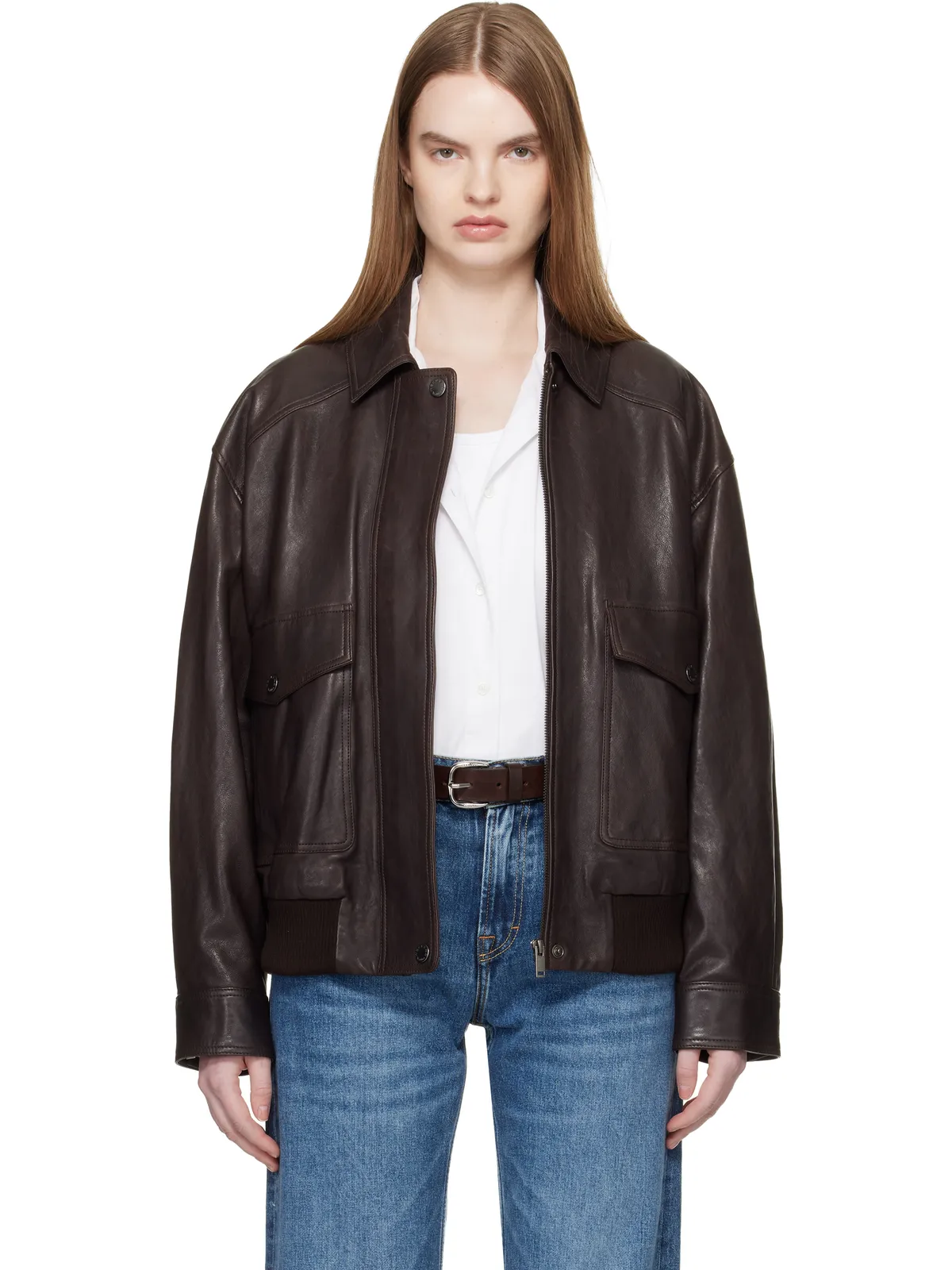 Weekend Max Mara Gigante レザージャケット - 画像1