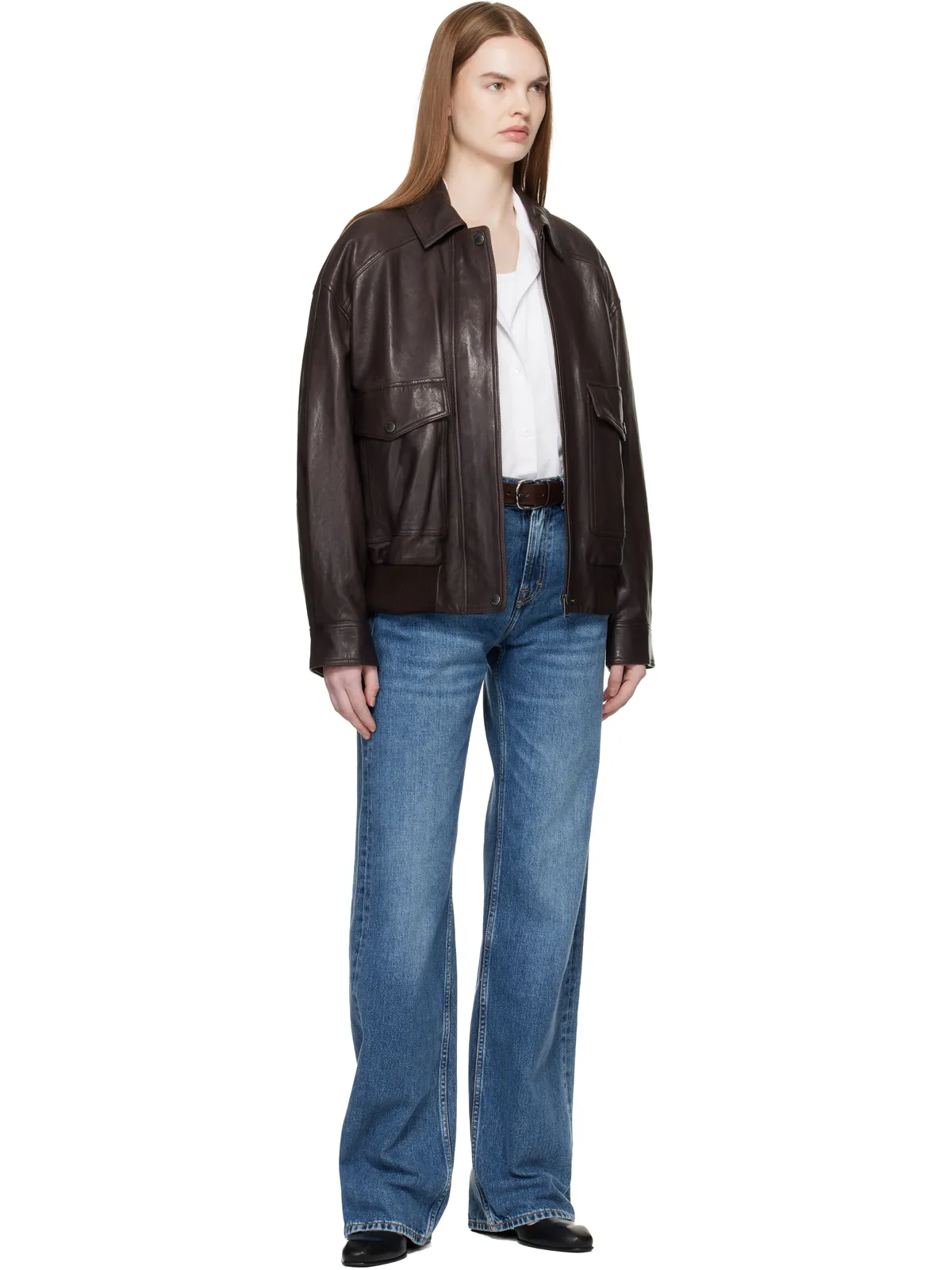 Weekend Max Mara Gigante レザージャケット - 画像4