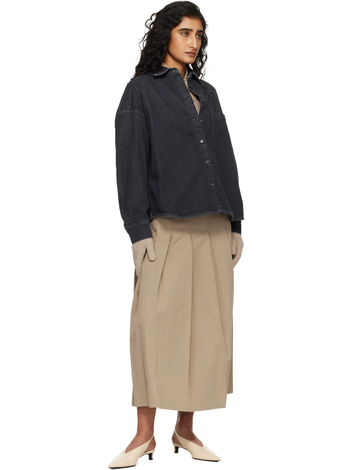 Weekend Max Mara Foggia デニムシャツ - 画像4