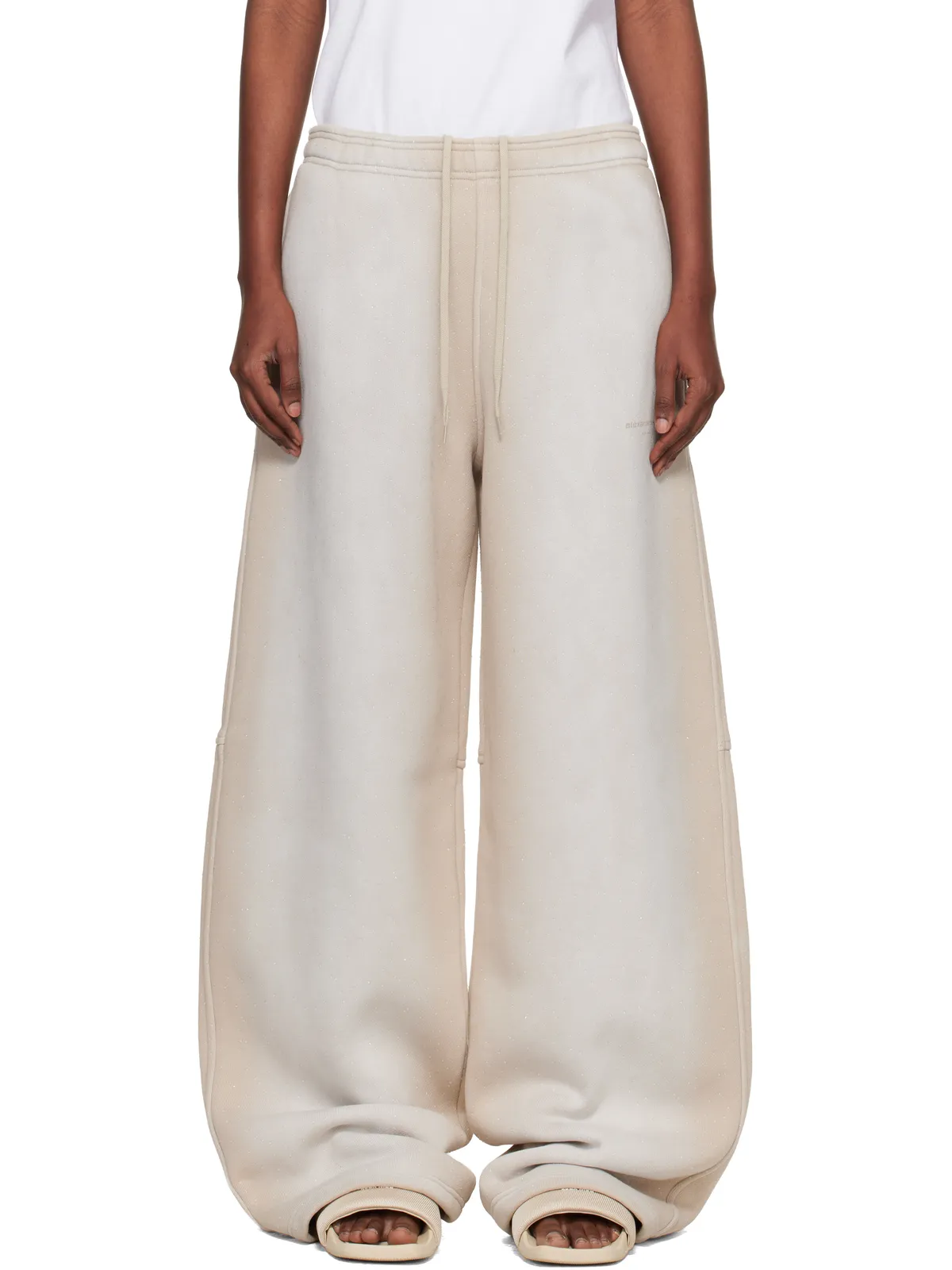 Alexander Wang Crystal Washed Terry スウェットパンツ - 画像1